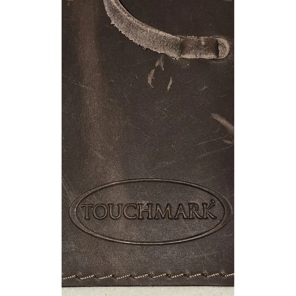 RUSTICO Touchmark Sidekick‎ Dark Brown Leather Cord Wrap Charger Adapter 6x14